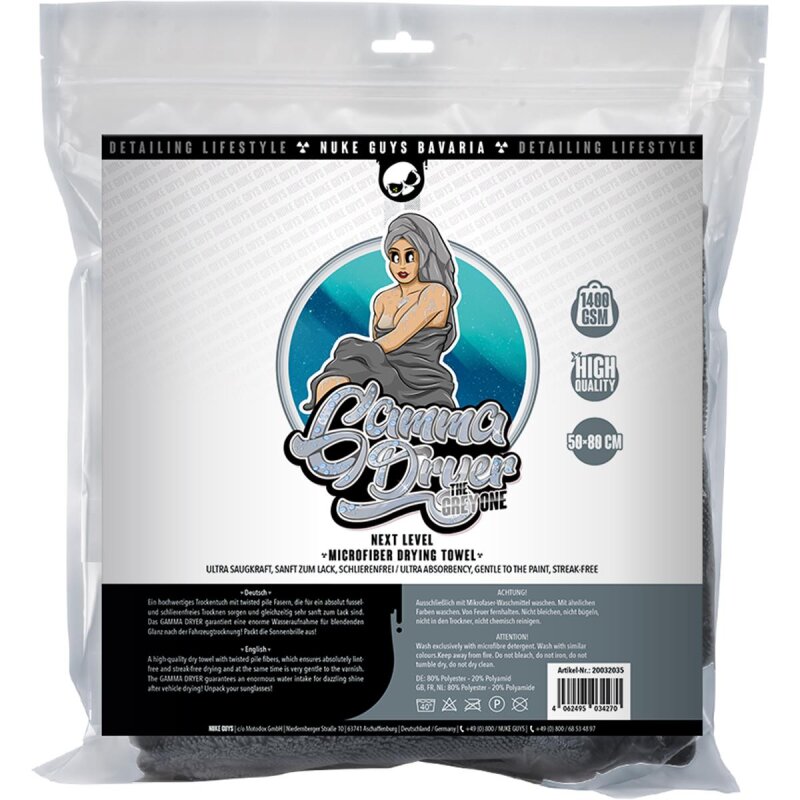 NUKE GUYS - GAMMA DRYER L - MIKROFASER TROCKENTUCH - 1400 GSM -  50 X 80 