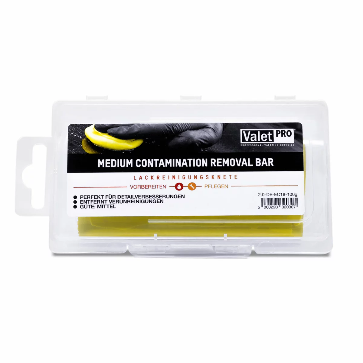 ValetPRO Reinigungsknete - Contamination Removal Bar 100g gelb/medium