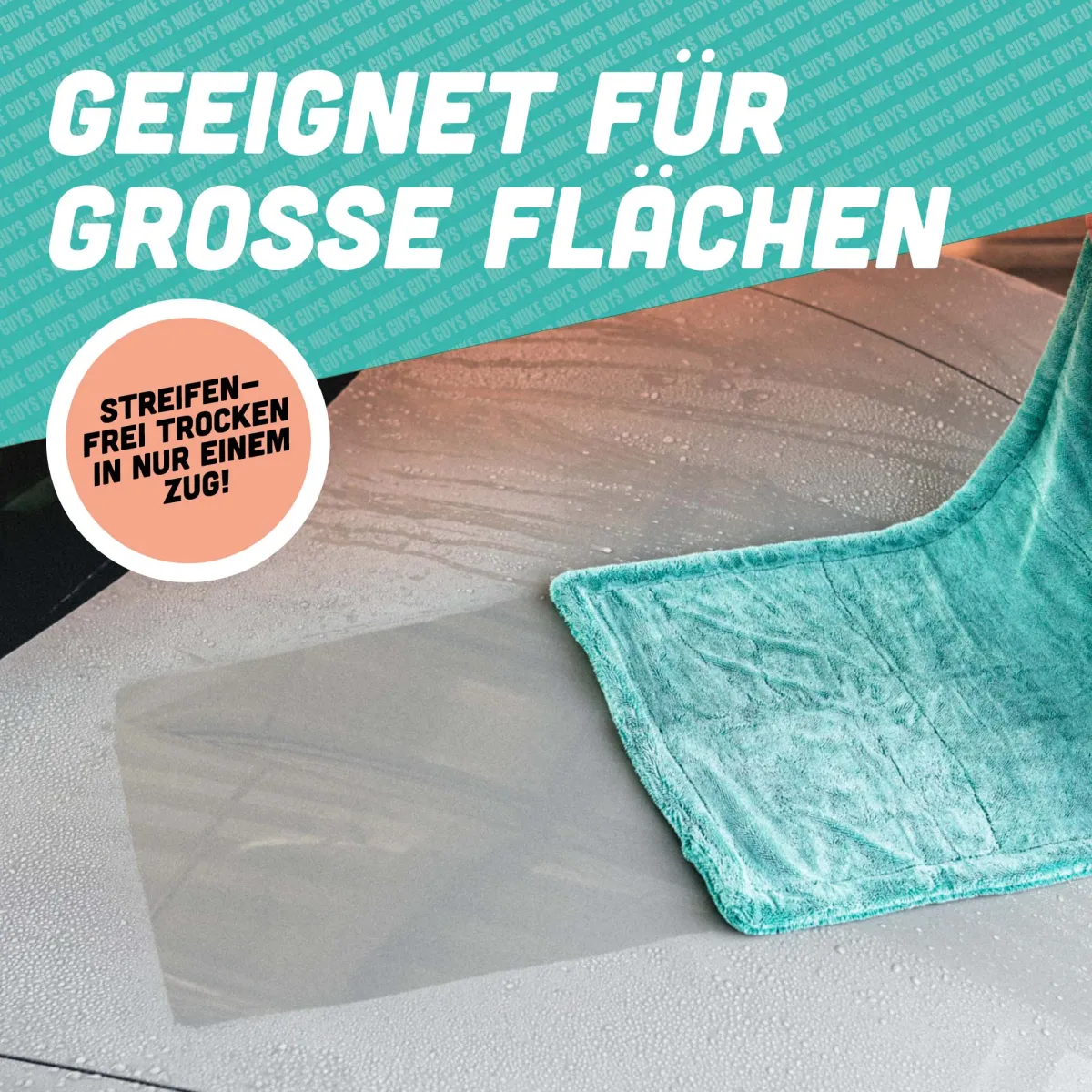 NUKE GUYS - GAMMA DRYER L MINT - MIKROFASER TROCKENTUCH - 1400 GSM -  50 X 80  