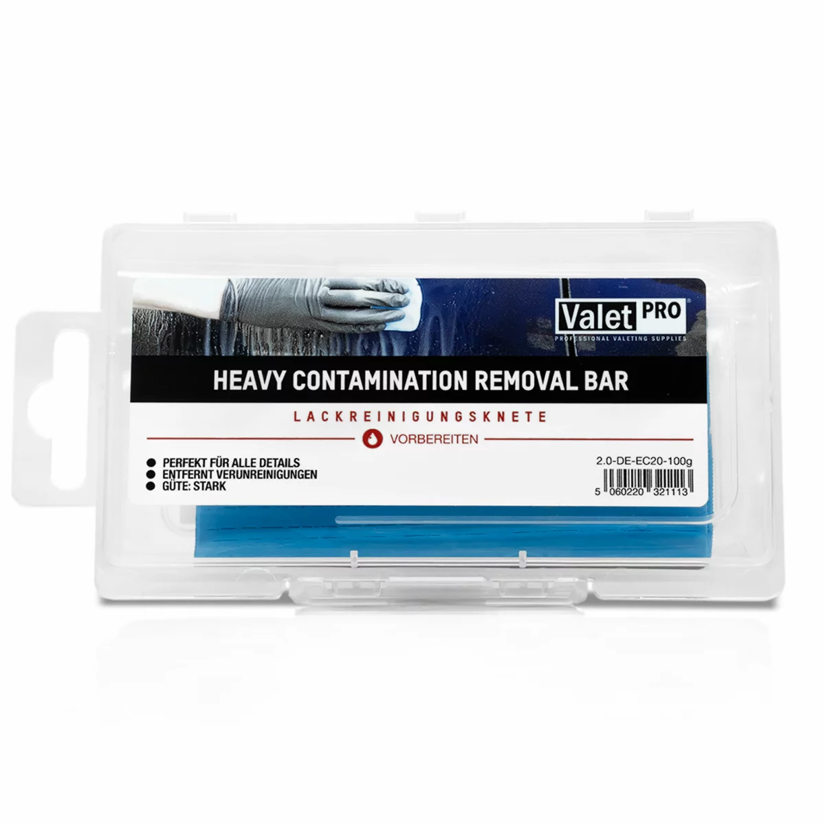 ValetPRO Reinigungsknete - Contamination Removal Bar 100g blau/hart