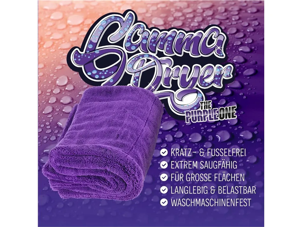 NUKE GUYS - GAMMA DRYER L LILA - MIKROFASER TROCKENTUCH - 1400 GSM -  50 X 80 