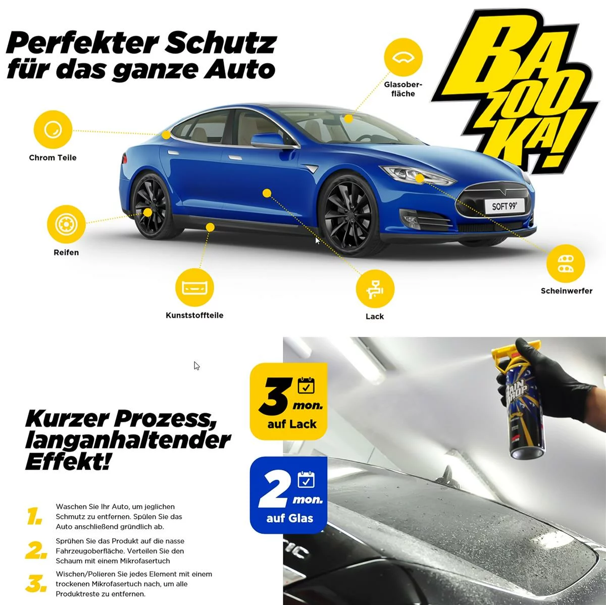 SOFT 99 RAIN DROP BAZOOKA SPRÜHVERSIEGELUNG