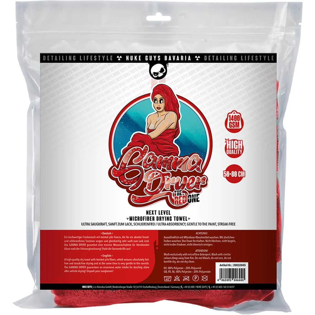 NUKE GUYS - GAMMA DRYER L - MIKROFASER TROCKENTUCH - 1400 GSM - 50 X 80 NUKE GUYS - GAMMA DRYER L - MIKROFASER TROCKENTUCH - 1400 GSM - 50 X 80