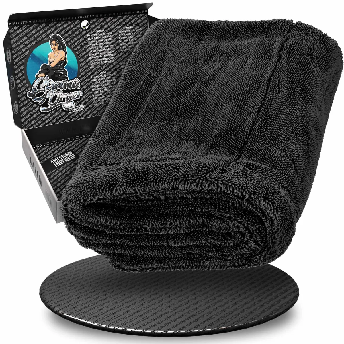 NUKE GUYS - GAMMA DRYER L SCHWARZ - MIKROFASER TROCKENTUCH - 1400 GSM -  50 X 80  