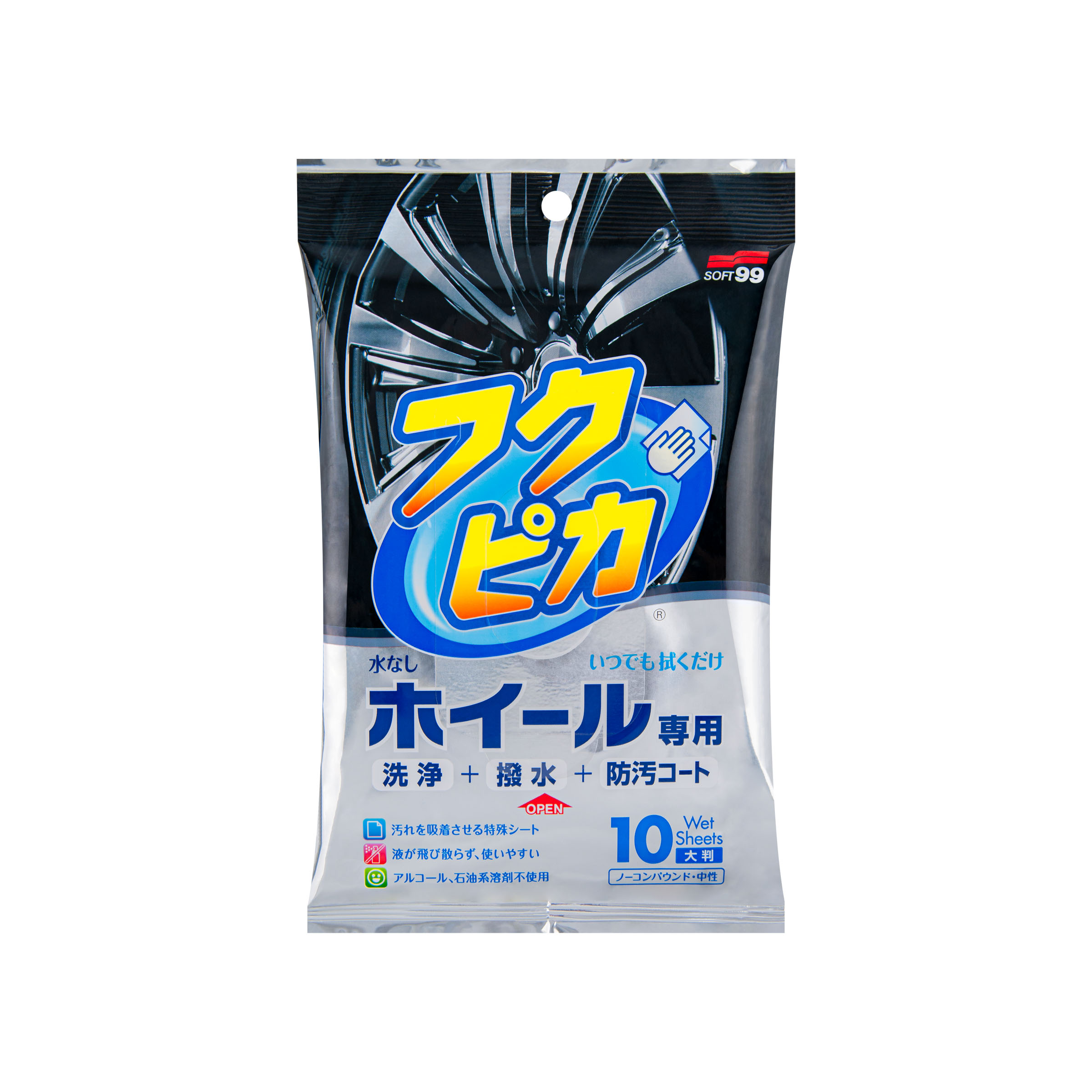 SOFT 99 FUKUPIKA WHEEL CLEANING WIPES