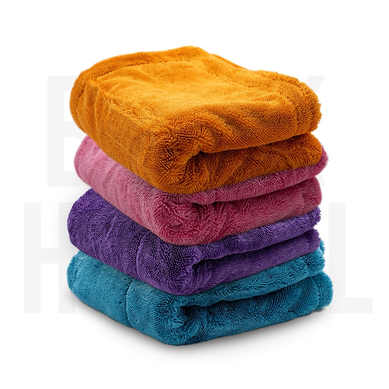 LIQUID ELEMENTS COLORED EDITION BLACK HOLE XL PREMIUM TROCKENTUCH 80X50CM 1300GSM RANDLOS ORANGE