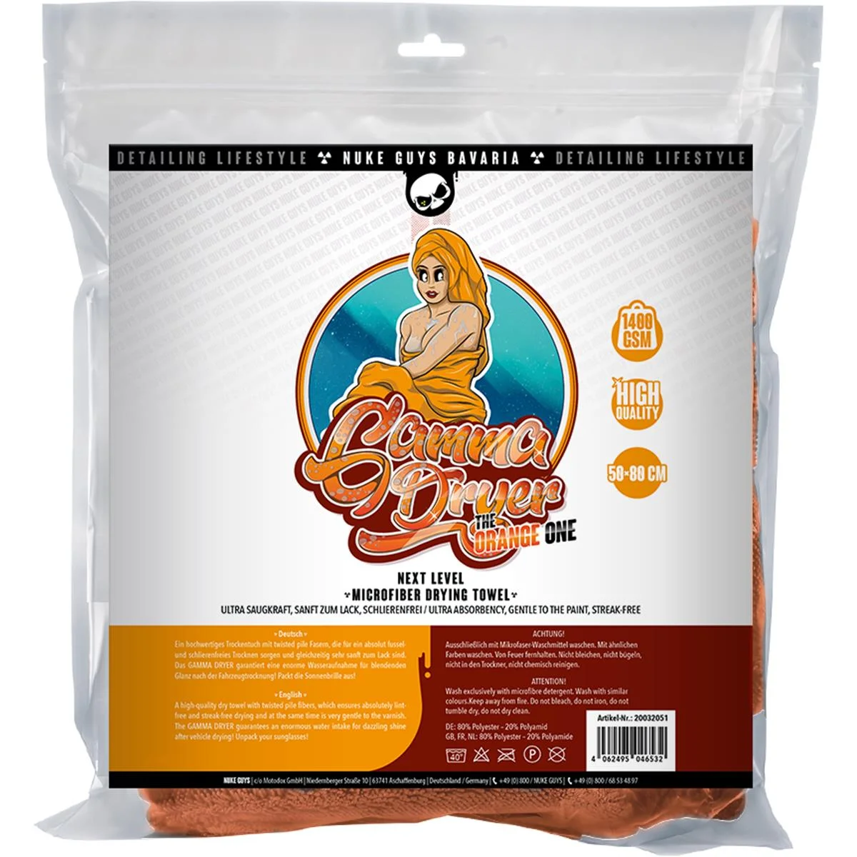 NUKE GUYS - GAMMA DRYER L - MIKROFASER TROCKENTUCH - 1400 GSM - 50 X 80 NUKE GUYS - GAMMA DRYER L - MIKROFASER TROCKENTUCH - 1400 GSM - 50 X 80