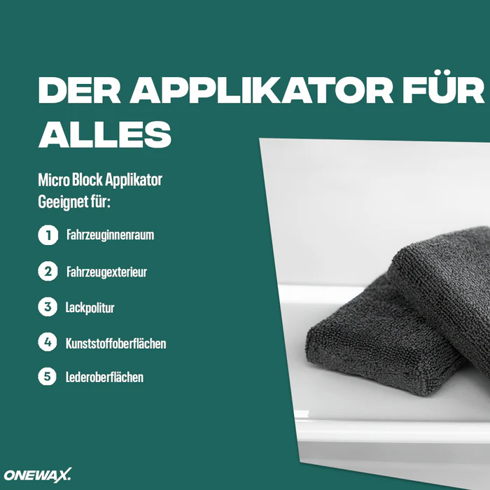 ONE WAX MICRO BLOCK APPLIKATOR 2-PACK