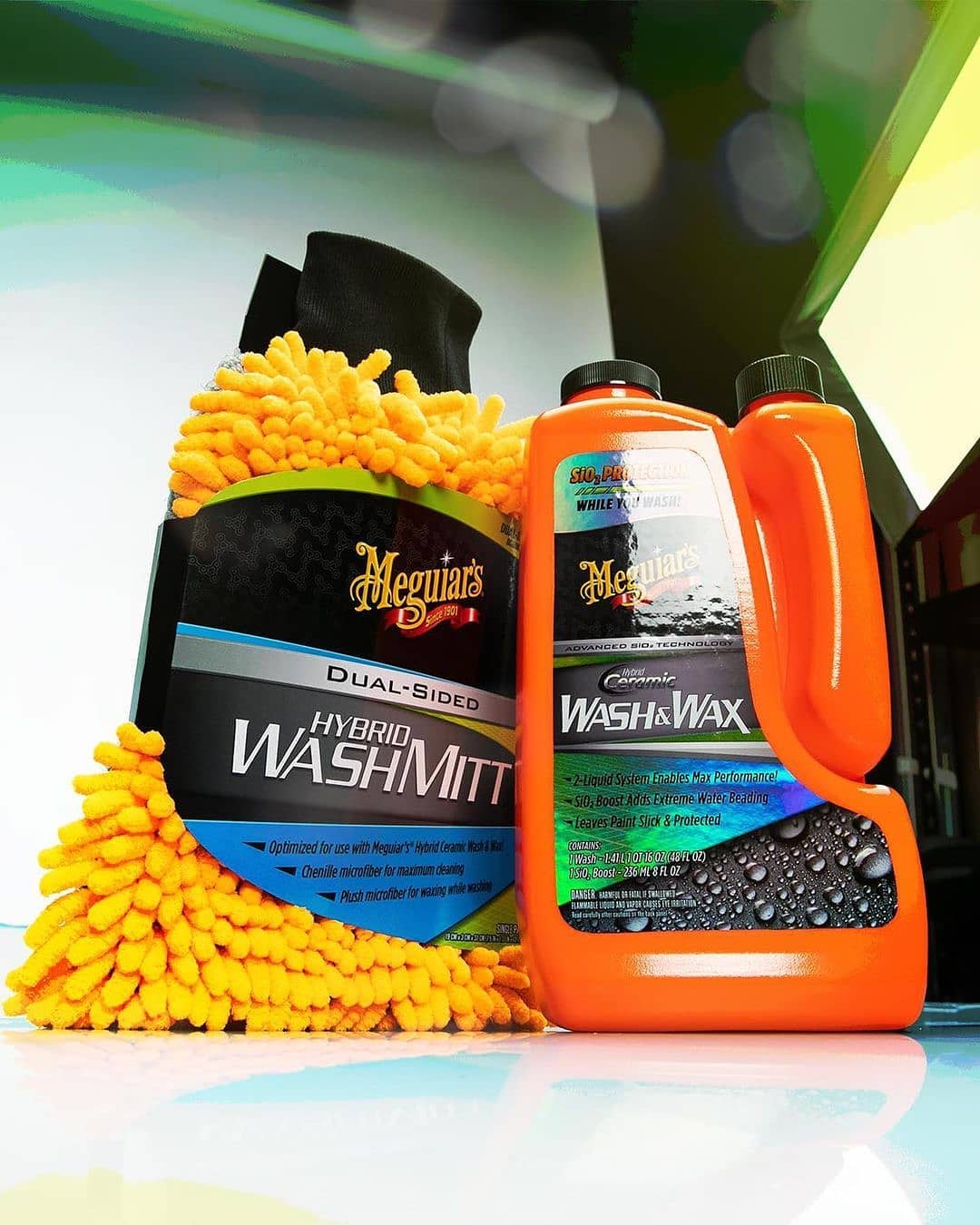 MEGUIAR`S HYBRID WASH MITT WASCHHANDSCHUH MEGUIAR`S HYBRID WASH MITT WASCHHANDSCHUH